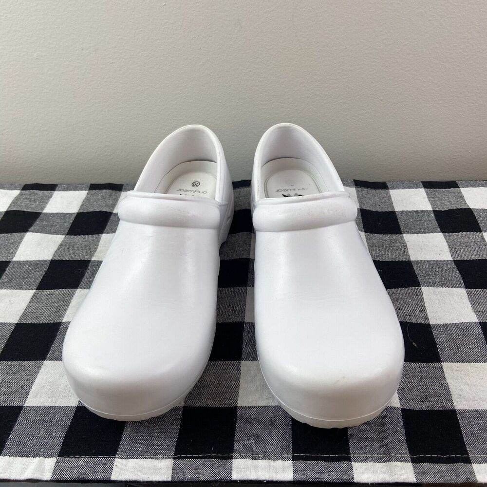 Anywear Guardian Angel Comfort Clogs Shoes Size Women’s 10/Men’s 8 White